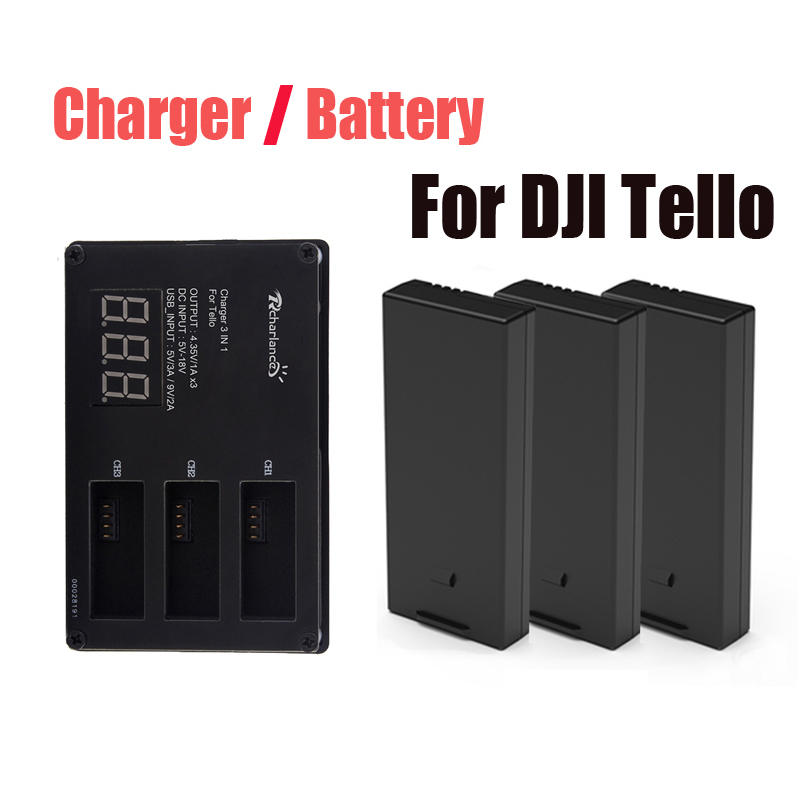 Drone Charging Hub - بطارية DJI Tello الأصلية / شاحن