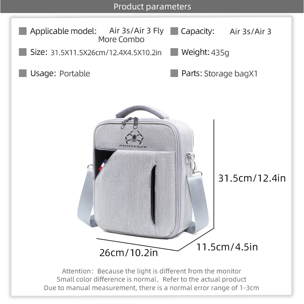 حقيبة كتف للسفر لطائرة DJI Air - مراجعة Drone Carrying Case وسعره