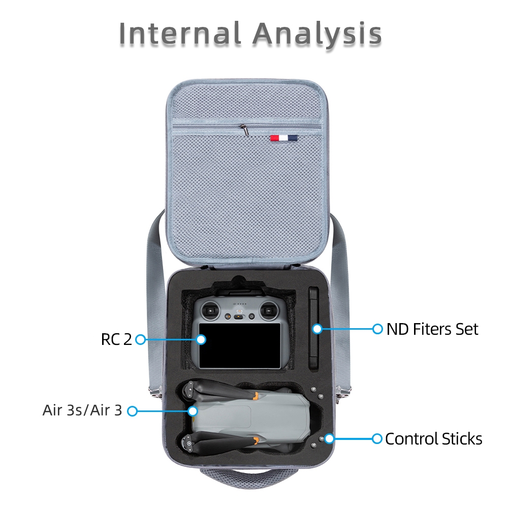 حقيبة كتف للسفر لطائرة DJI Air - مراجعة Drone Carrying Case وسعره