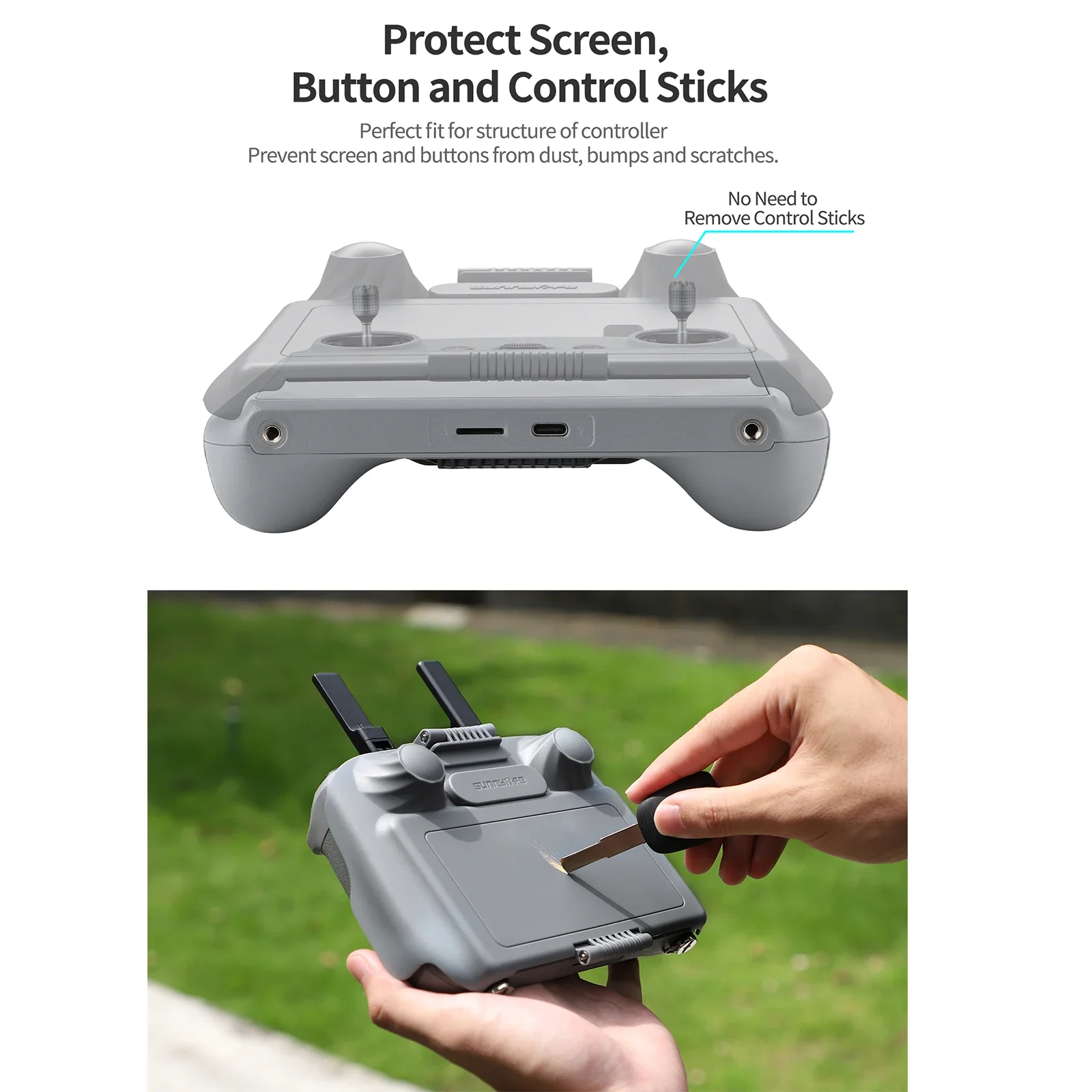 غطاء واقي للشاشة لـ DJI RC ، ج - مراجعة Drone Sun Shade وسعره