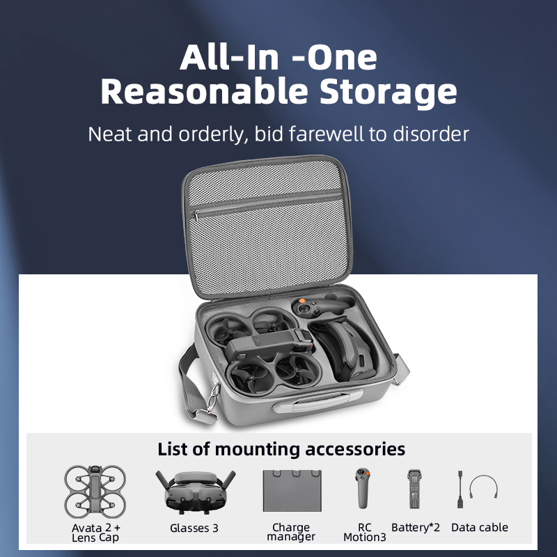 حقيبة حمل للسفر لنظارات DJI Av - مراجعة Drone Carrying Case وسعره